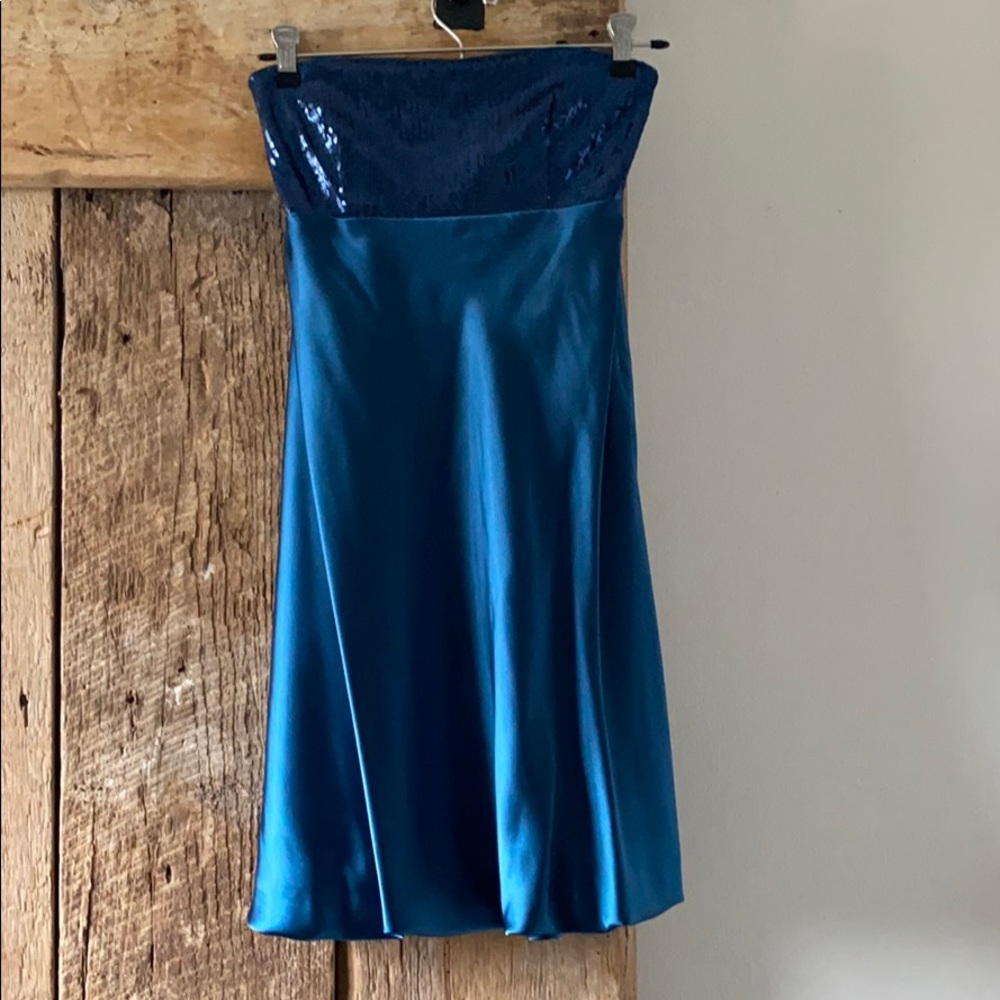 Blue Sequined Dress